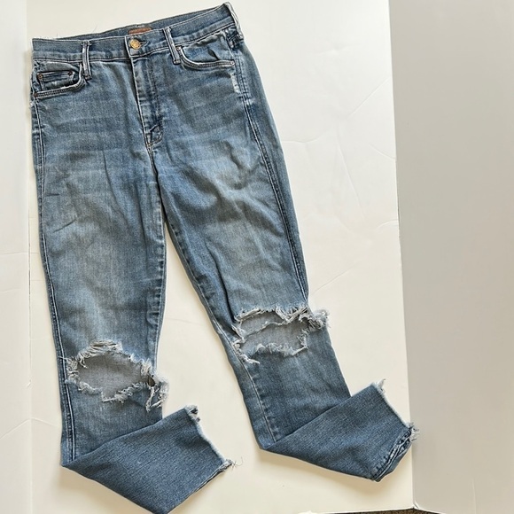 MOTHER The Vamp Fray Crazy Like a Fox Jean Distressed Sz 27 - Picture 4 of 14